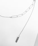 CUSTOM layered clip sliding necklace
