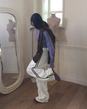 Suding Stripe Knit Muffler
