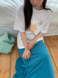 Kuon Print Loose Fit Short Sleeve Tee