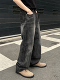 Vintage Brush Washed Black Denim
