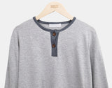 Mion Stripe Color Matching Point Long Sleeve T-shirt