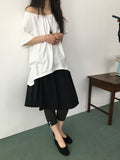 Dunkey Shirring Wrap Midi Skirt
