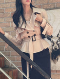 Obli Trench Short Jacket (Belt set)