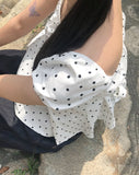 Lize Dot Puff Strap Blouse