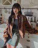 Mob Balloon suede jumper