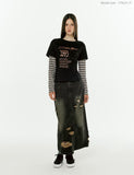 W Stripe Layered Long Sleeve