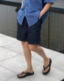 Blur Raw Banding Shorts