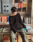 Loove Boucle U-neck Knit