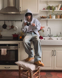 Cray Cropped Two-Way Hoodie Zip-Up