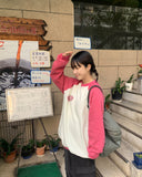 [BAONHAUS] Tenme raglan color matching brushed sweatshirt