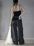 Back slit multi-shirring one-piece