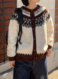 Metker Nordic Wool Knit Cardigan