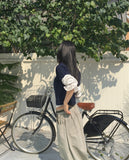 Tand 1980 Layered Cropped Short-Sleeved Knitwear