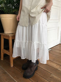 Dazney Lace Frill Long Skirt