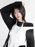 Noah Shirring Layered Sleeveless