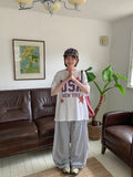 Comim Lace Track Wide Pants
