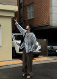 Flare loose fit linen shirt