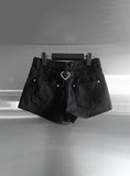 Teeth Adjust Cotton Shorts