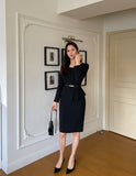 Blanc Peplum H Line One Piece