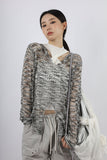 V-Slit Loose Knit