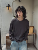 Solin cut ribbed long sleeve tee