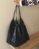 [Bobusang Bag] Mukun Belt Big Shopper Leather Shoulder Bag