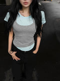 Halter ballet layered top