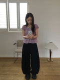 Kain Balloon Wide Cotton Cargo Banding Pants
