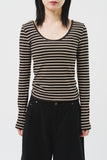 (W) Fair Fleece Striped Top