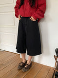 [unisex] Hachi Boyfit Bermuda Denim Pants