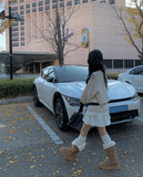 Bolt Winter Fur Platform Sole Long Boots