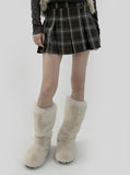 Folda Check Pleated Mini Skirt