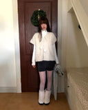 Lupin Drop Layered Fur Brushed Vest