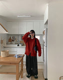 [unisex] Kosor Two-Way Knit Zip-Up Over Cardigan