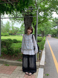 Latoli Summer Check Hooded Zip-up Wind Jumper