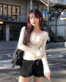 Rino Pocket Off-Shoulder Long Sleeve