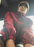 Ultra Light High-Neck Side Track Windbreaker