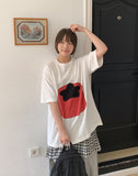 Knitly Embroidered Tomato Short Sleeve Tee