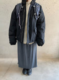 Tuque Stripe Banding Long Skirt