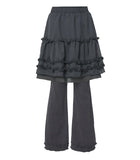 3-Layered Ruffle Skirt Pants