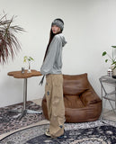 Niello Crop Hooded Zip-Up