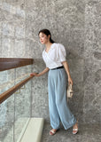 Oberlin Pin-Tuck Wrap Blouse
