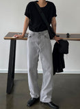 Shadow Gray Wide Denim