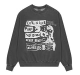 LOVE PUNK PIGMENT SWEATSHIRT