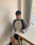 [unisex] Donv Sporty Color Matching Over Long Sleeve Tee