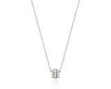Essence Silver (W) Tria Pave Necklace