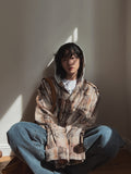 Vince Damage Hood Check Jacket