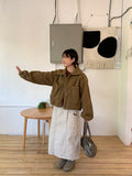 Comoe Banding Padded Long Skirt