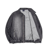 SHINING LOGO WASHED DENIM JACKET