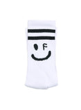 Drawing Black Smile Logo Socks